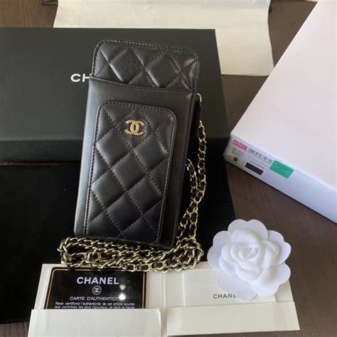 chanel o phone holder with chain|chanel purse with chain strap.